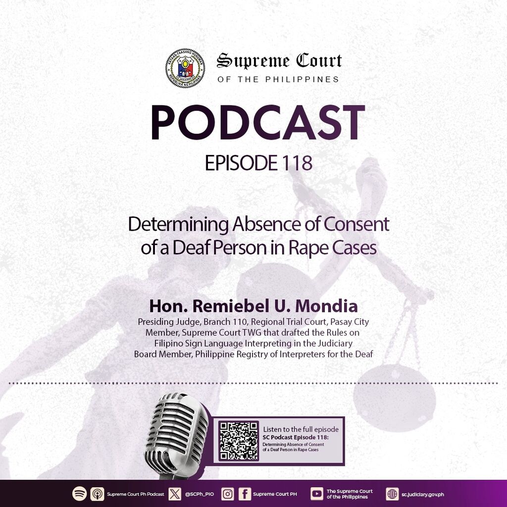 EPISODE 118: Determining the Absence of Consent of a Deaf Person in Rape Cases