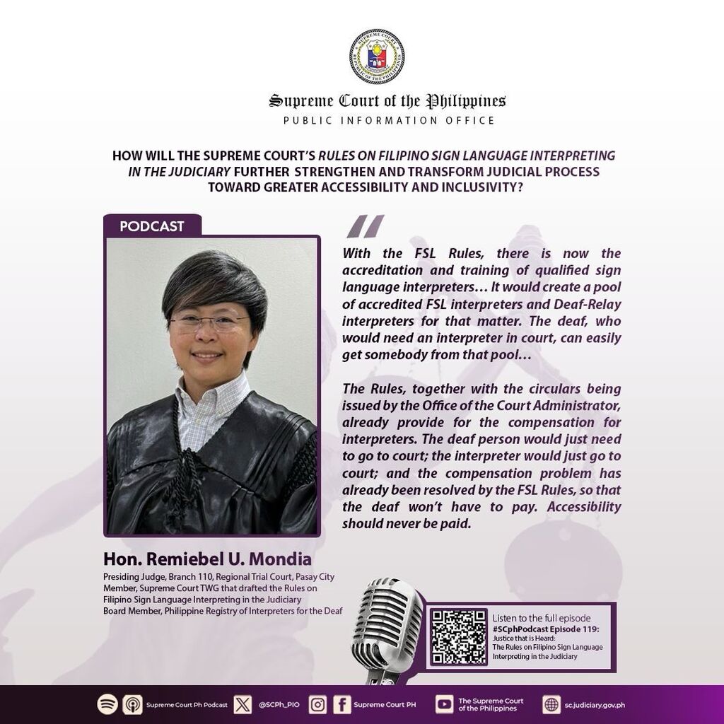 EPISODE 119: Justice that is Heard: The Rules on FSL Interpreting in the Judiciary