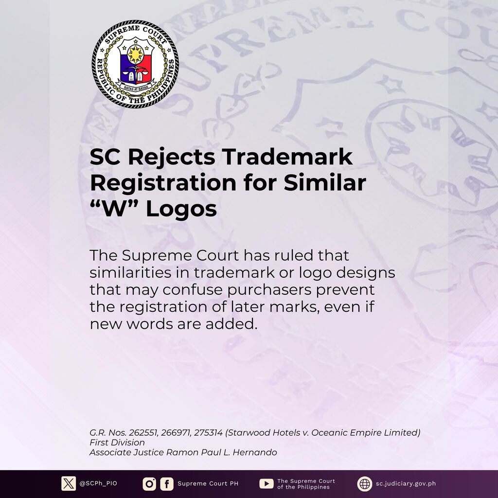 SC Rejects Trademark Registration for Similar &ldquo;W&rdquo; Logos