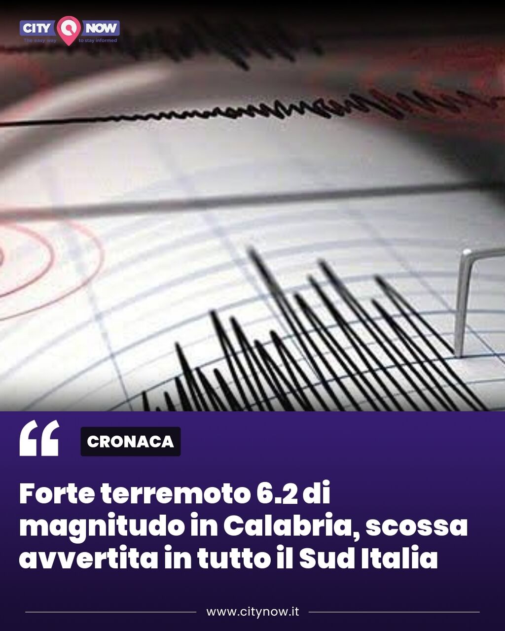 Forte terremoto 6.2 di magnitudo in Calabria, scossa avvertita in tutto il Sud Italia