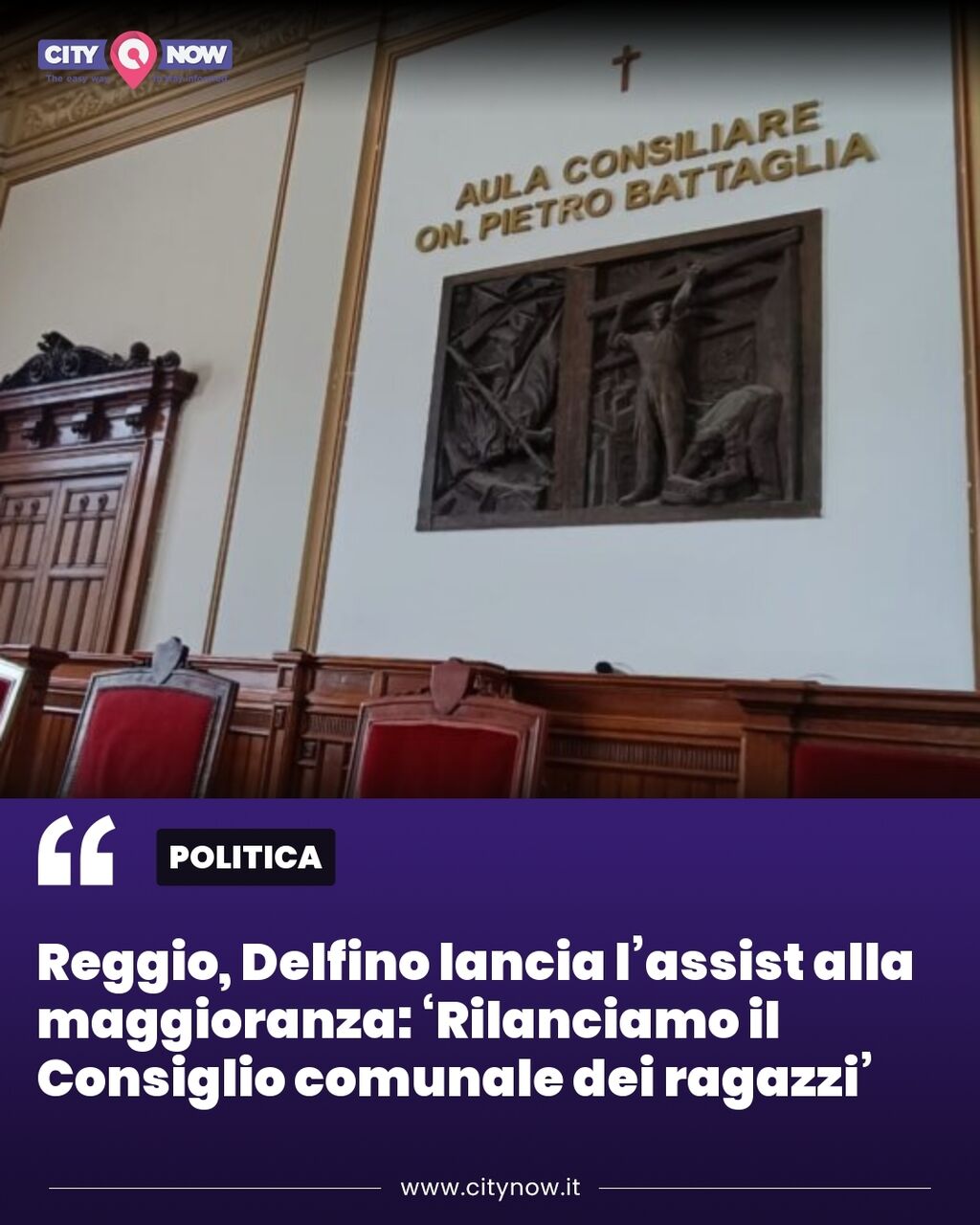 Reggio, Delfino lancia l&rsquo;assist alla maggioranza: &lsquo;Rilanciamo il Consiglio comunale dei ragazzi&rsquo;