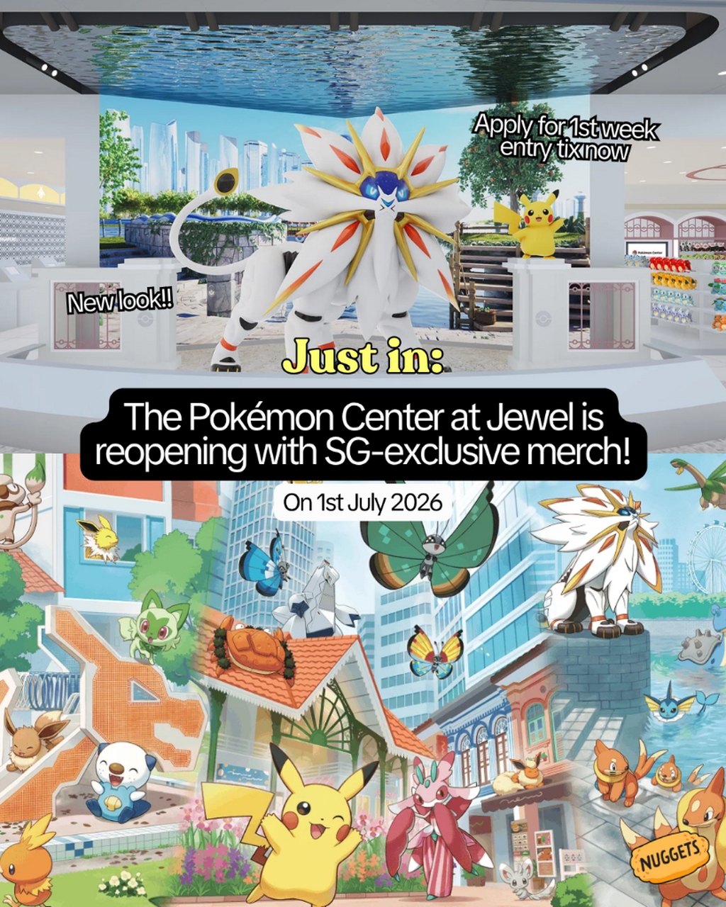 Pokemon Center SG reopening