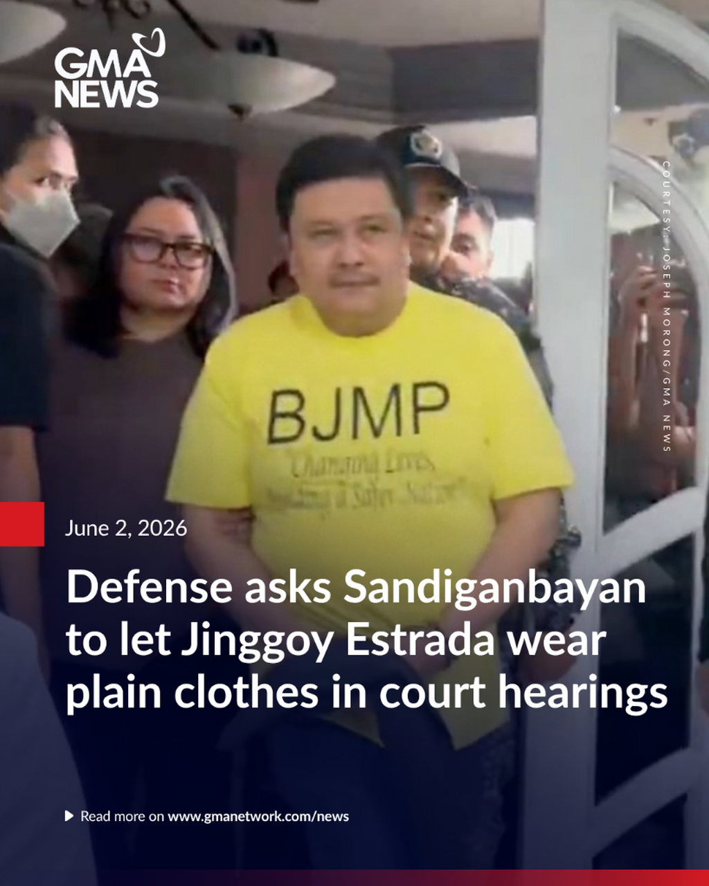 Defense asks Sandiganbayan to let Jinggoy Estrada wear plain clothes in court hearings