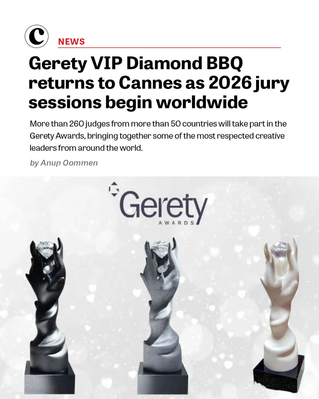 Gerety VIP Diamond BBQ returns to Cannes as 2026 jury sessions begin worldwide