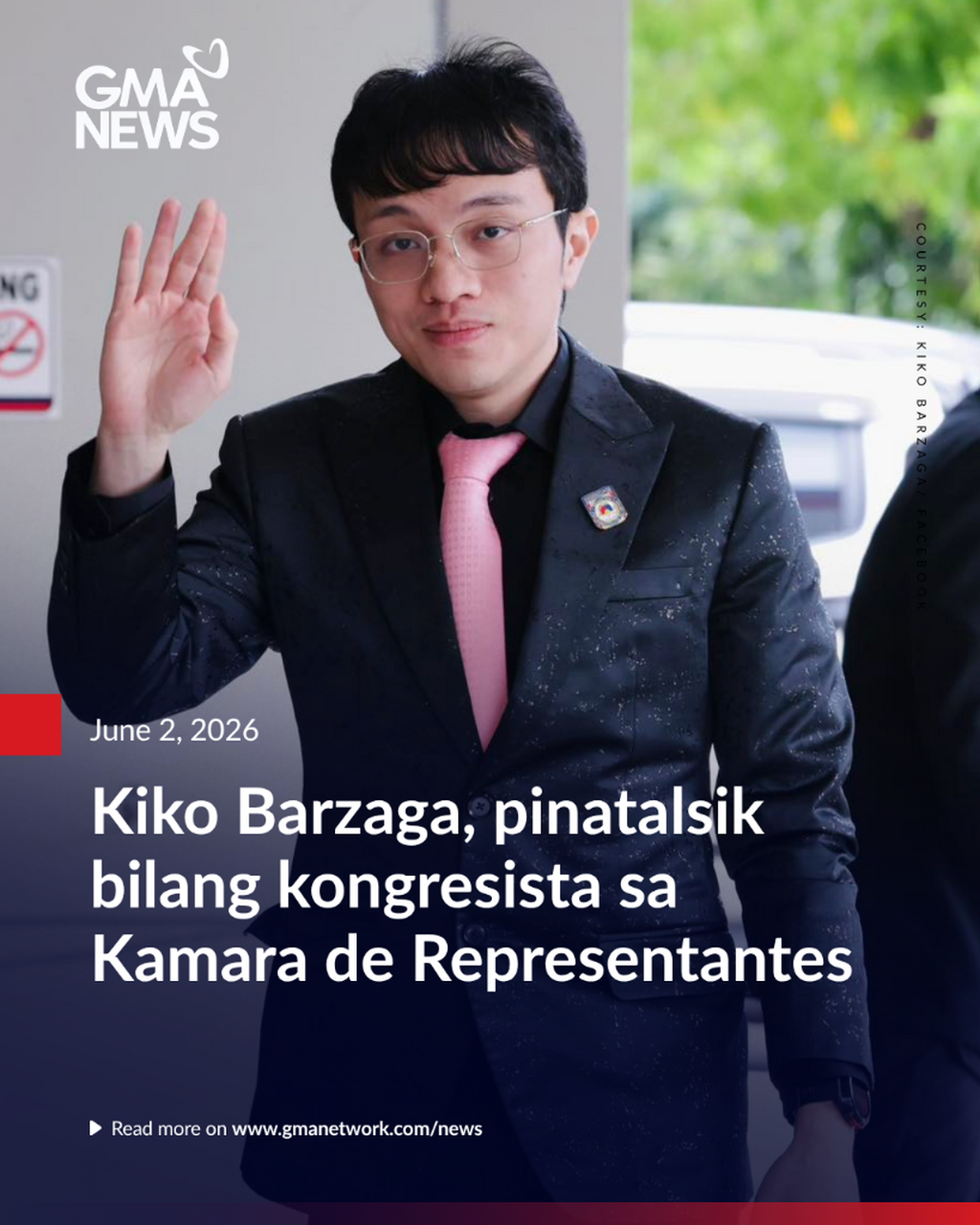 Kiko Barzaga, pinatalsik bilang kongresista sa Kamara de Representantes