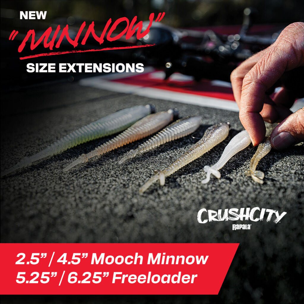 New Rapala Crush City "Minnow" Size Extensions!