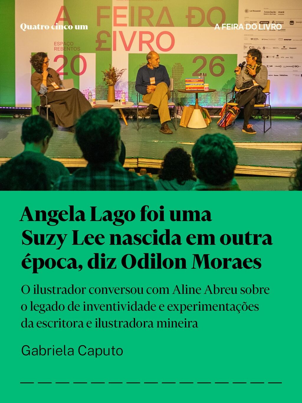 Angela Lago foi uma Suzy Lee nascida em outra &eacute;poca, diz Odilon Moraes