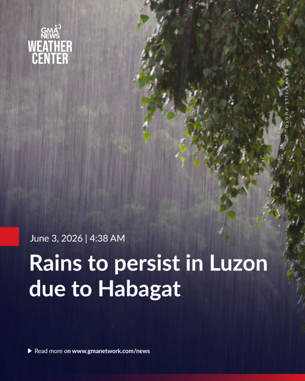 Rains to persist in Luzon due to Habagat