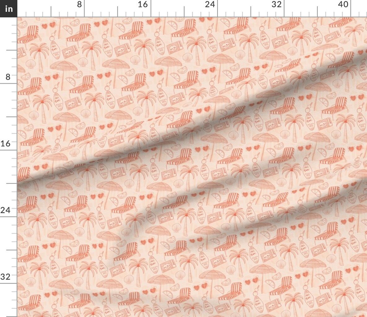 Faded Tropical Resort Fabric | Spoonflower