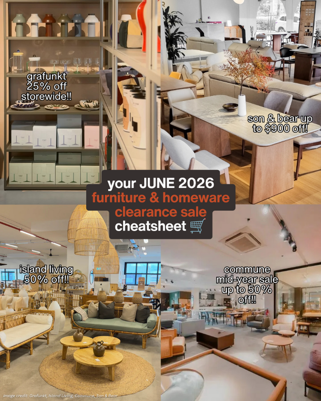 June 2026 Furniture & Homeware Sales