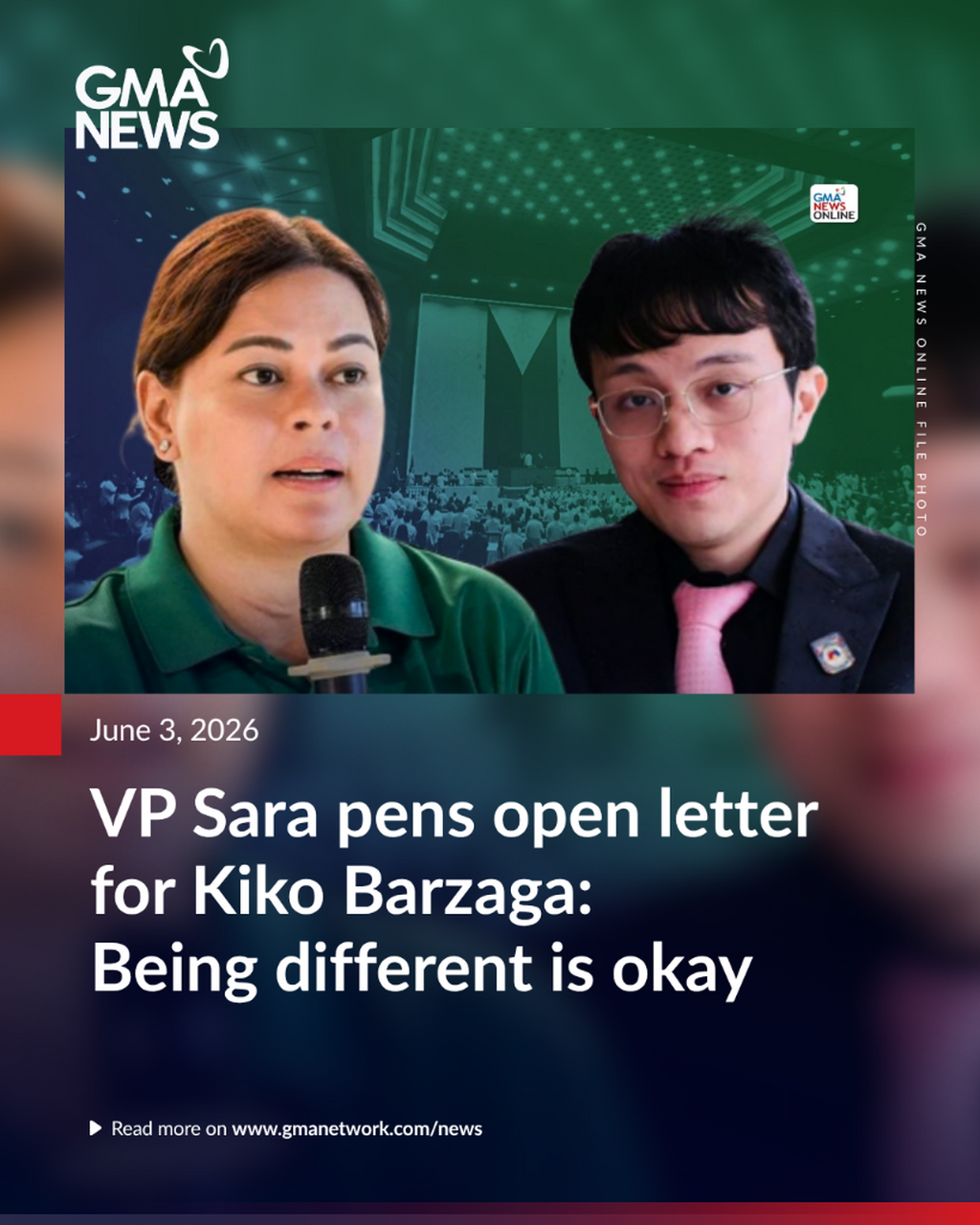 VP Sara pens open letter for Kiko Barzaga: Being different is okay