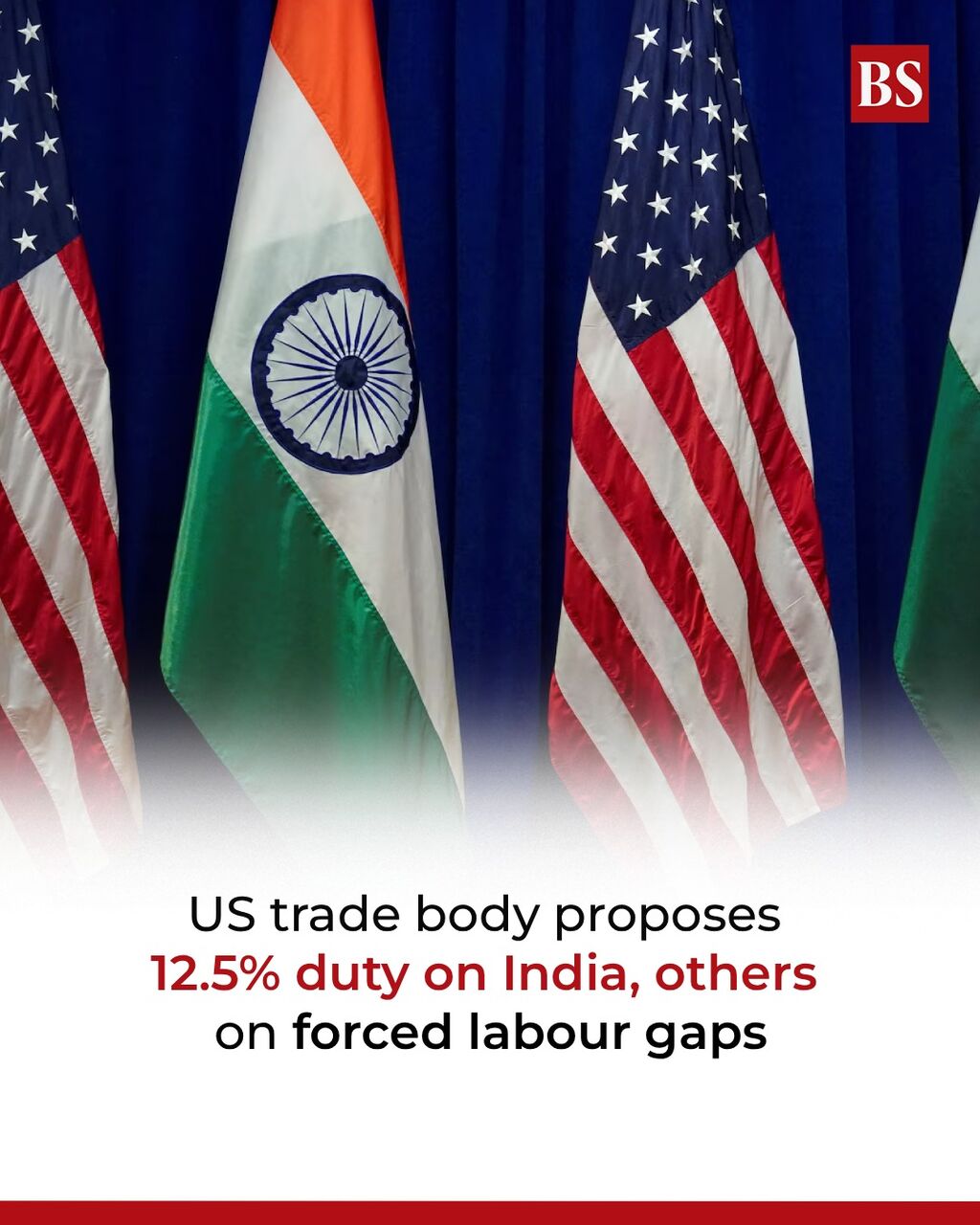 US trade body proposes 12.5% duty on India, others on forced labour gaps