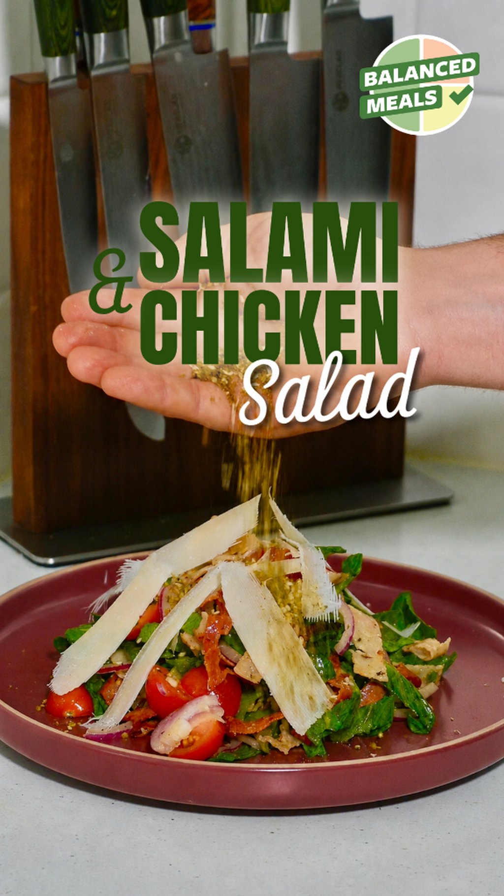  🥗 Crispy Salami & Chicken Salad