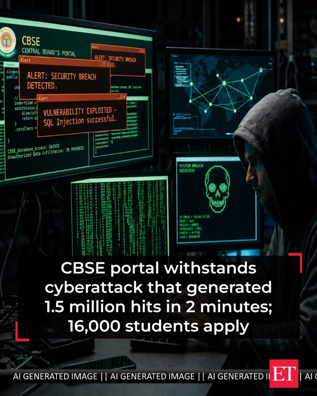CBSE portal withstands cyberattack that generated 1.5 million hits in 2 minutes; 16,000 students apply