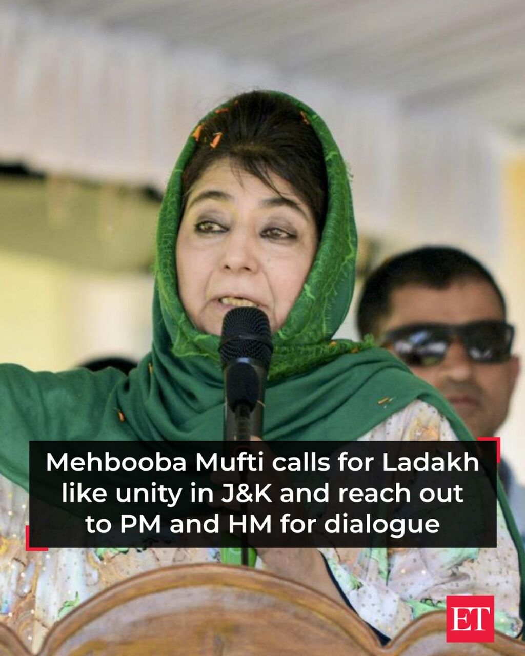 Mehbooba Mufti calls for Ladakh like unity in J&K and reach out to PM and HM for dialogue