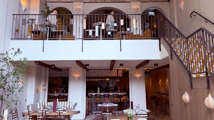 This bank has transformed into a Lebanese restuarant