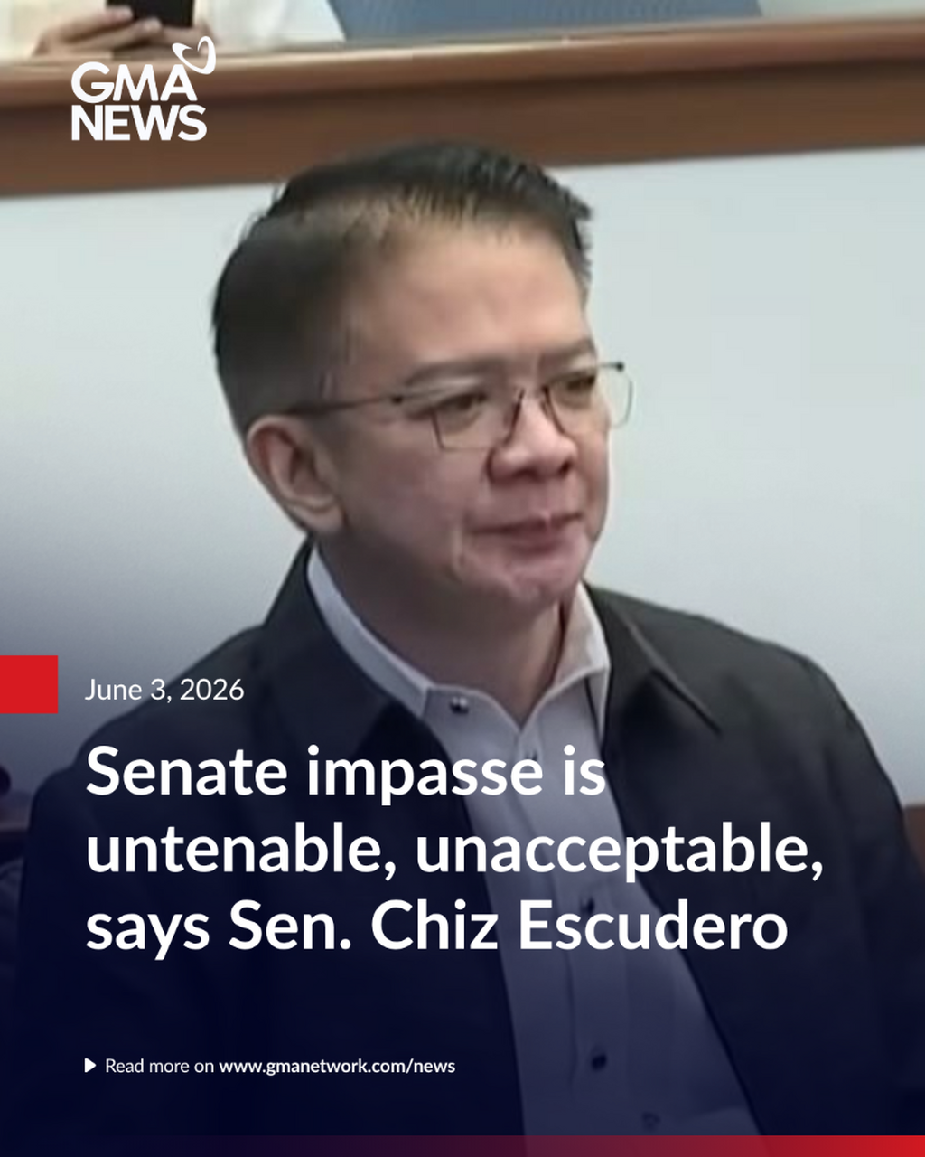 Chiz Escudero: Senate impasse is untenable, unacceptable