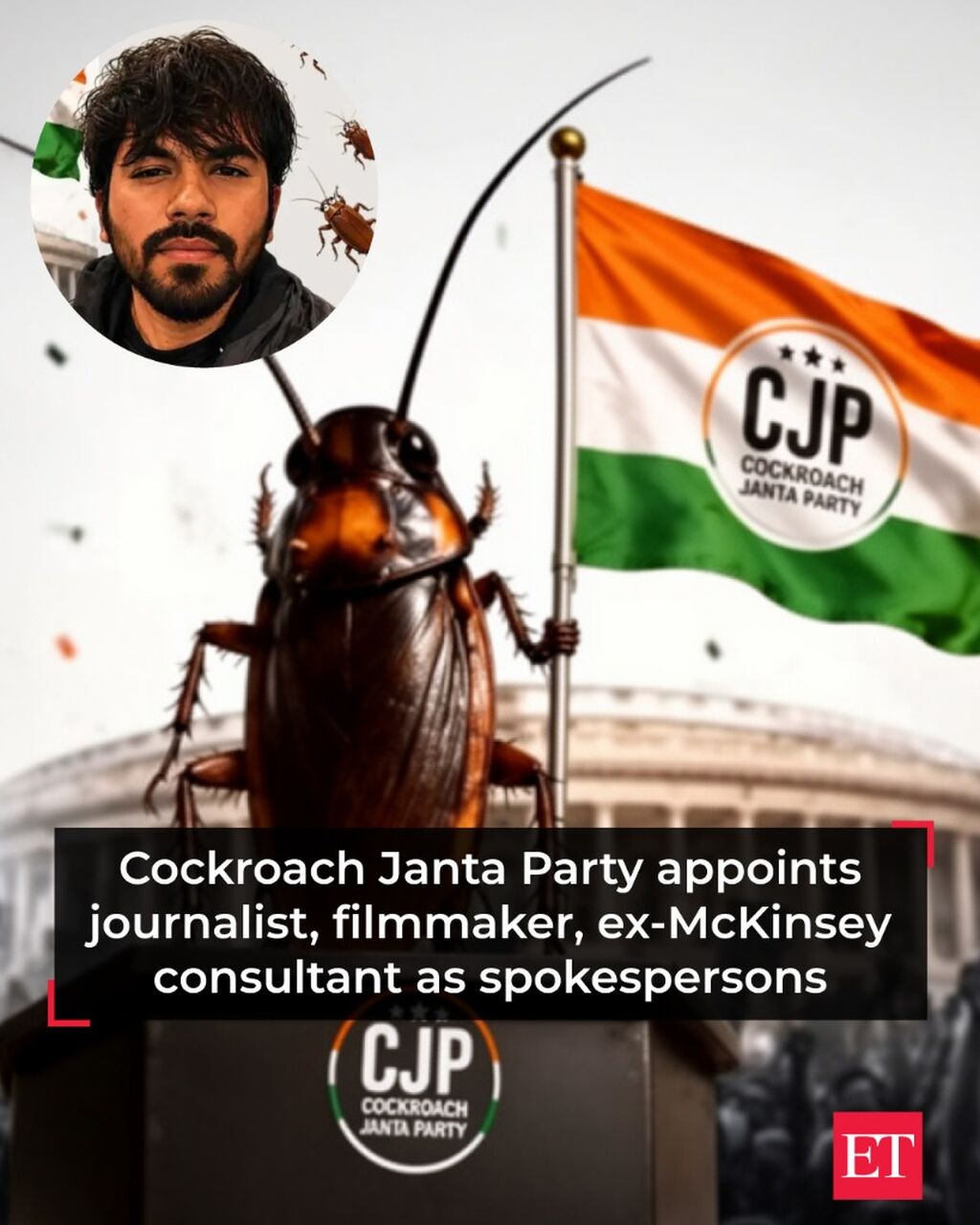 Cockroach Janta Party appoints journalist, filmmaker, ex-McKinsey consultant as spokespersons