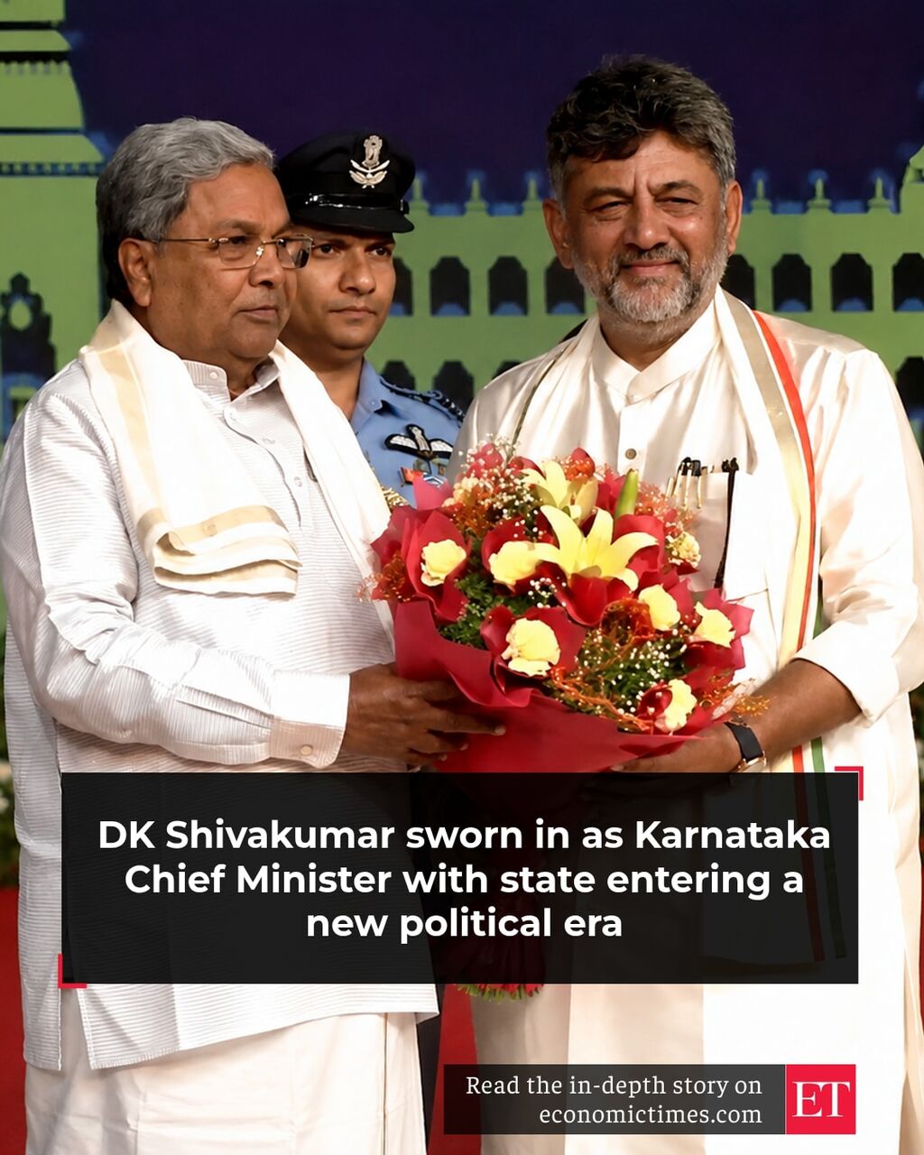 dk-shivakumar-sworn-in-karnataka-chief-minister-oath-ceremony-cabinet-ministers-congress-government