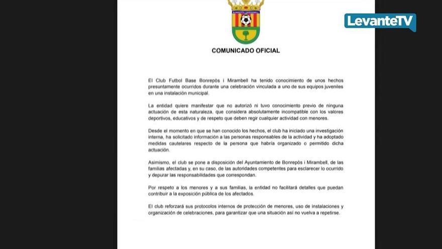 Pol&eacute;mica celebraci&oacute;n con stripper en la fiesta del juvenil del FB Bonrep&oacute;s i Mirambell