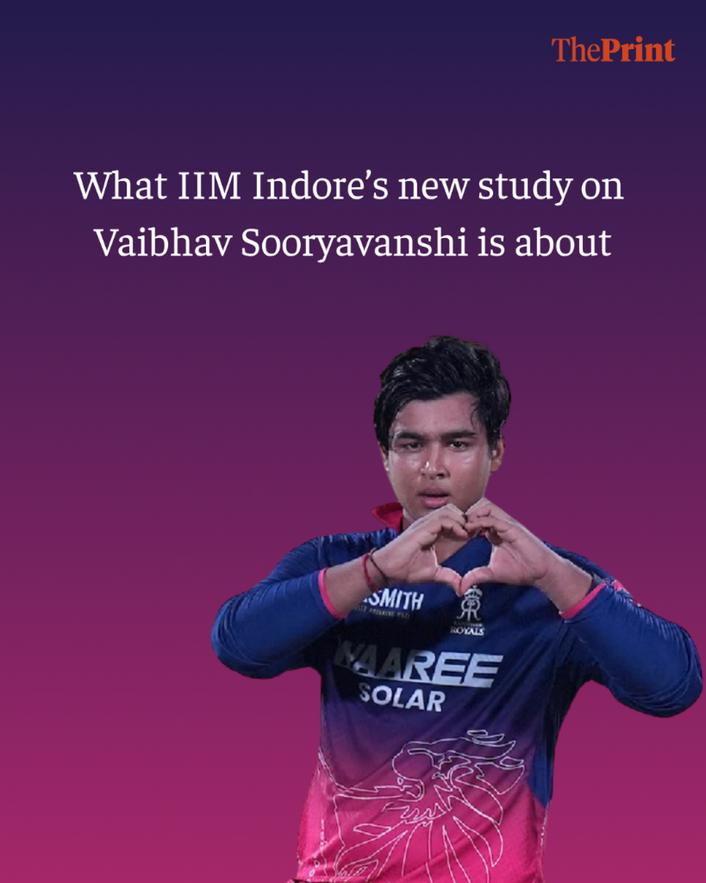 What IIM Indore&rsquo;s new study on Vaibhav Sooryavanshi is about