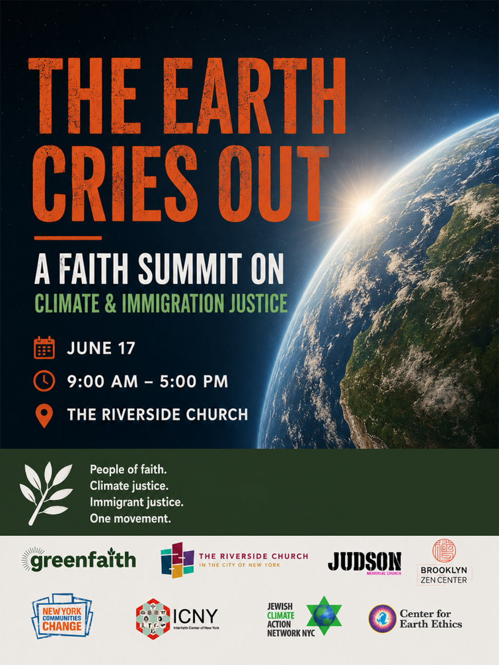 The Earth Cries Out: A Faith Summit on Immigration + Climate Justice