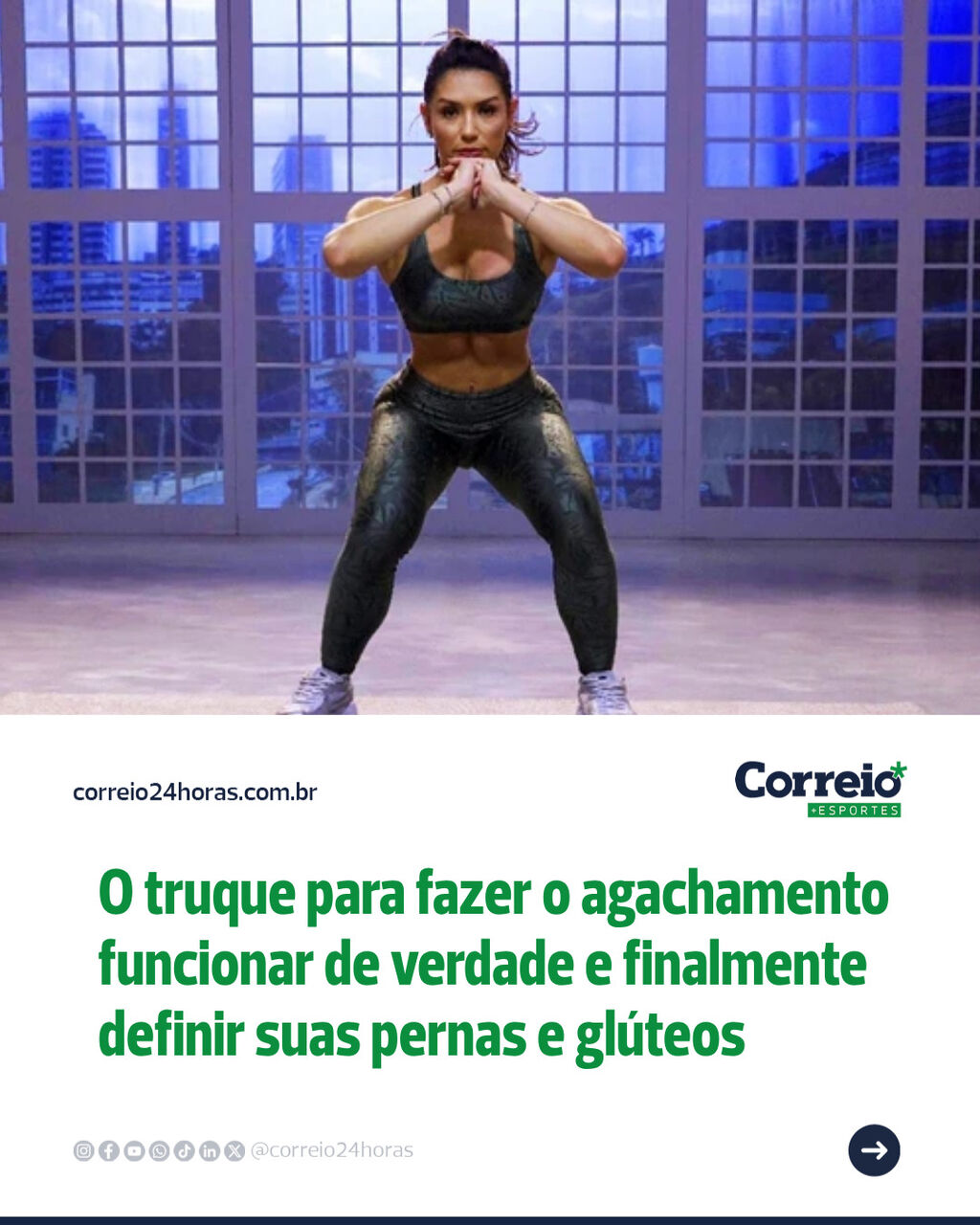 O truque para fazer o agachamento funcionar de verdade e finalmente definir suas pernas e gl&uacute;teos