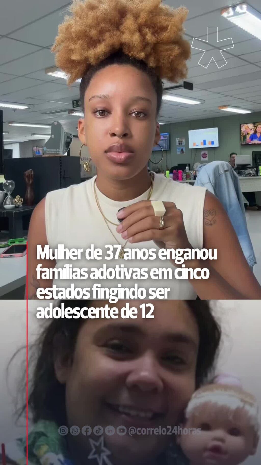 Mulher de 37 anos enganou fam&iacute;lias adotivas em cinco estados fingindo ser adolescente de 12