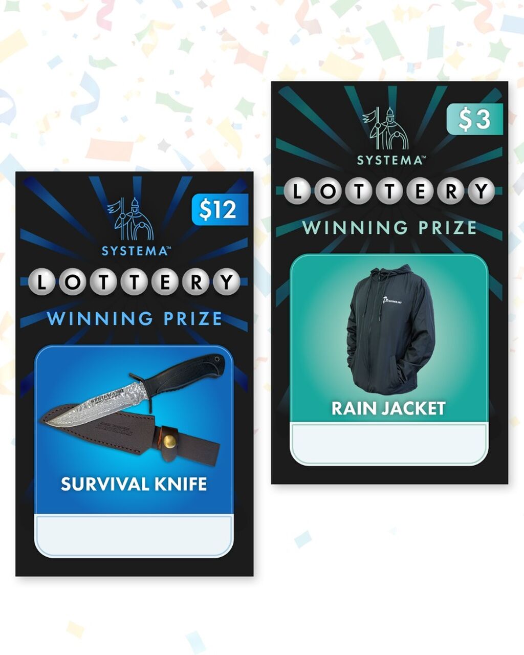 SYSTEMA LOTTERY DRAW June 6th at 4PM ET