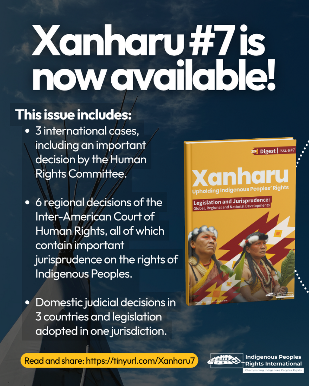 Xanharu || Upholding Indigenous Peoples&rsquo; Rights Legislation and Jurisprudence: Global, Regional, and National Developments (Issue 7)