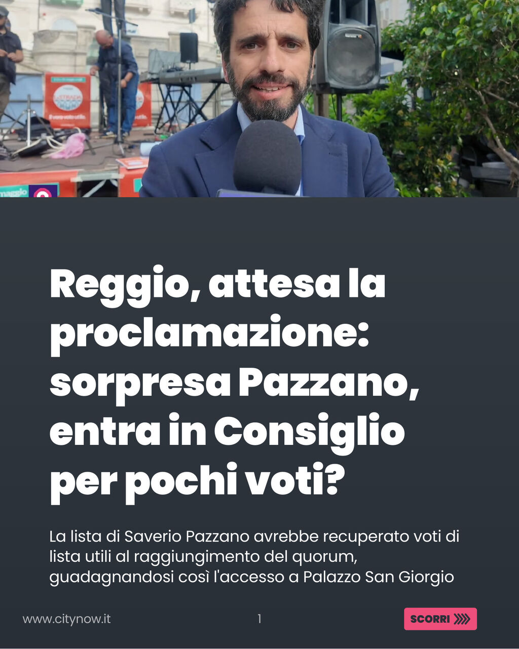 Reggio, attesa la proclamazione: sorpresa Pazzano, entra in Consiglio per pochi voti?