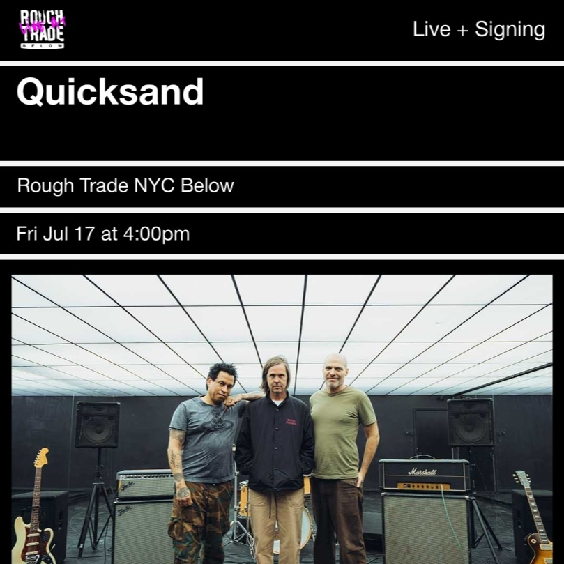 QUICKSAND | ROUGH TRADE PERFORMANCE