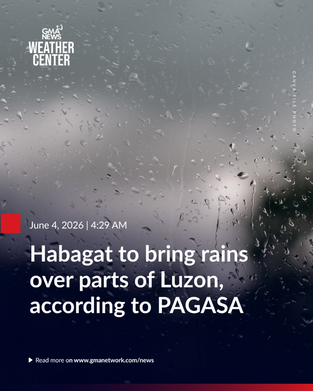 Habagat to bring rains over parts of Luzon, according to PAGASA