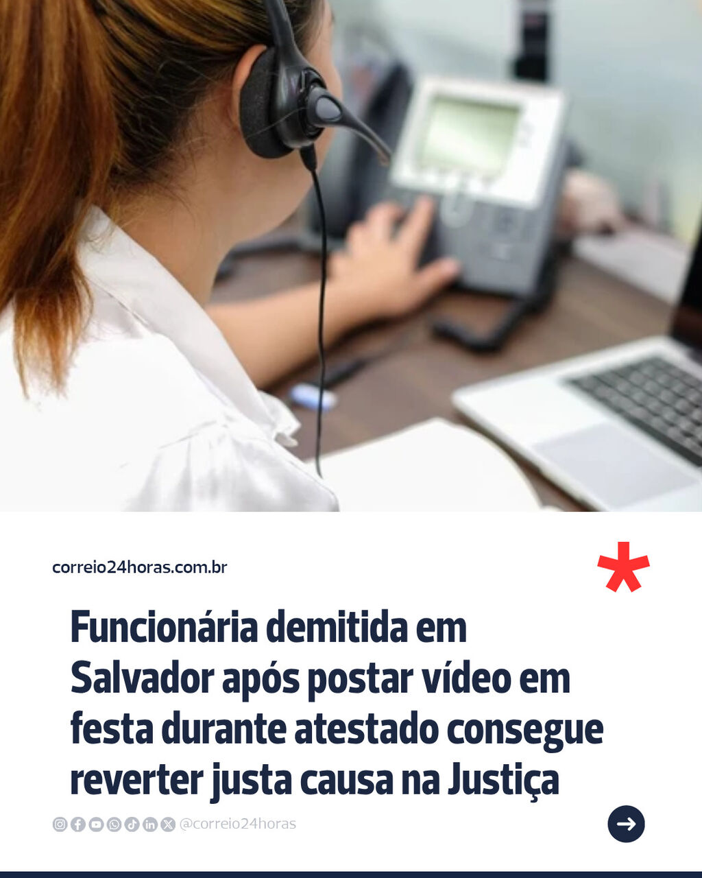 Funcion&aacute;ria demitida 