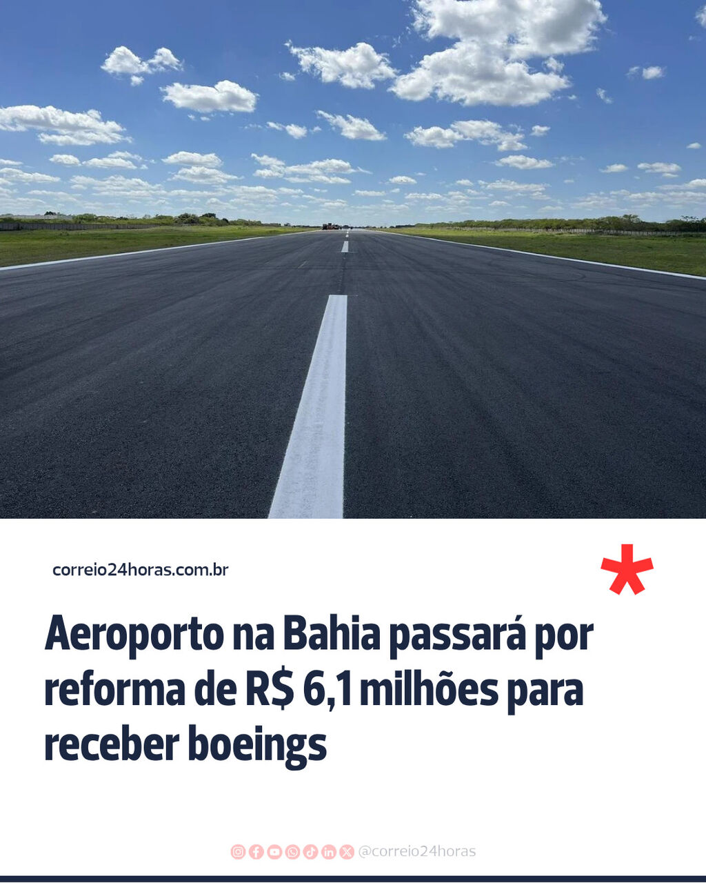 Aeroporto na Bahia passar&aacute; por reforma de R$ 6,1 milh&otilde;es para receber boeings