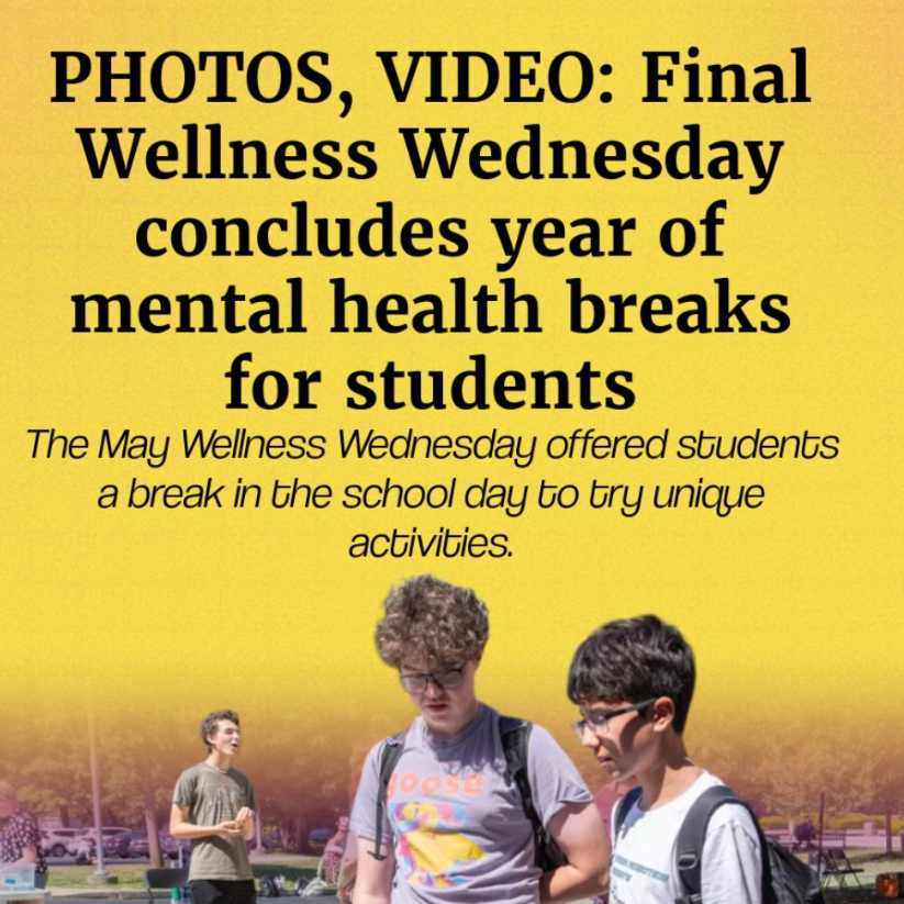 PHOTOS, VIDEO: Final Wellness Wednesday concludes year of mental health breaks for students