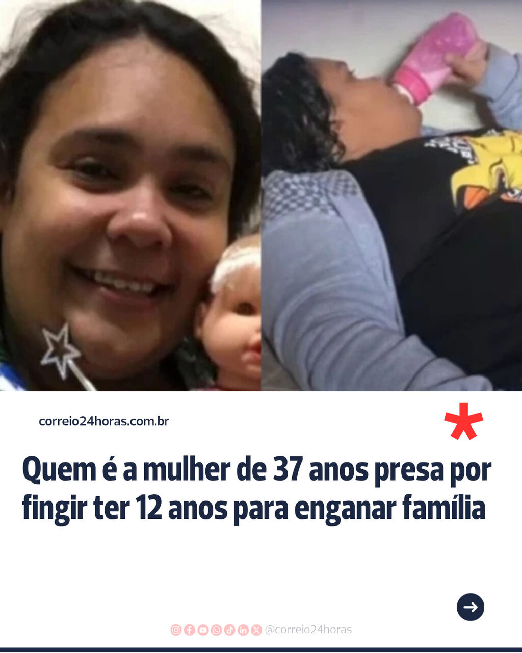 Quem &eacute; a mulher de 37 anos presa por fingir ter 12 anos para enganar fam&iacute;lia