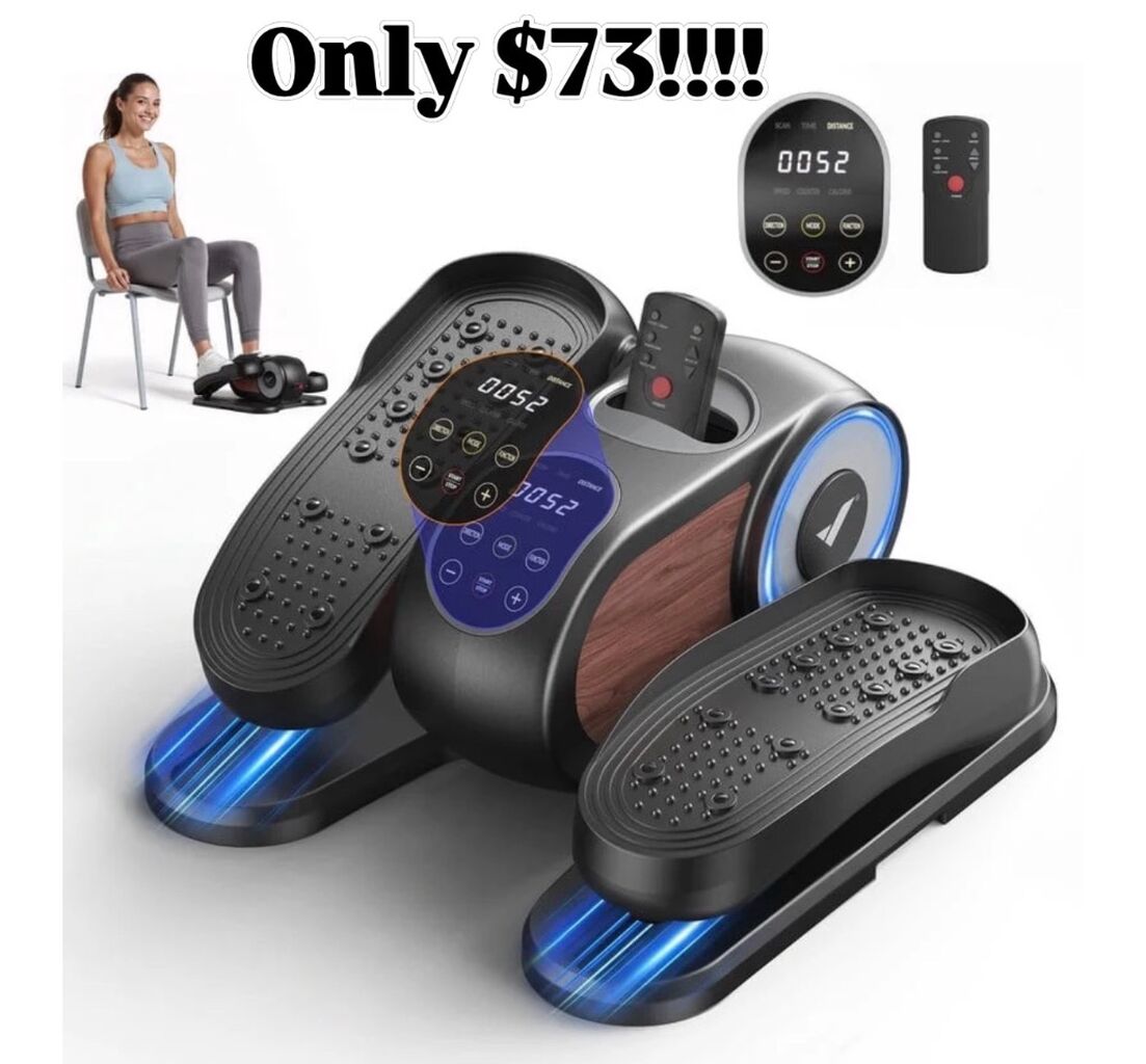 Under Desk Elliptical Machine, Quiet Electric Ellipse Leg Exerciser Only $73!!!
