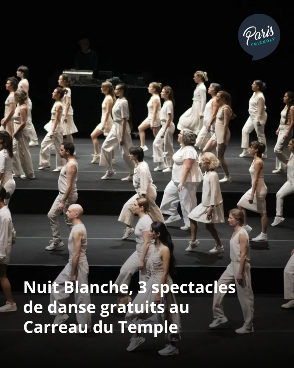 Trois spectacles de danse gratuits et un bal en jaune jusqu'&agrave; 2h &mdash; c'est la Nuit Blanche 2026.
