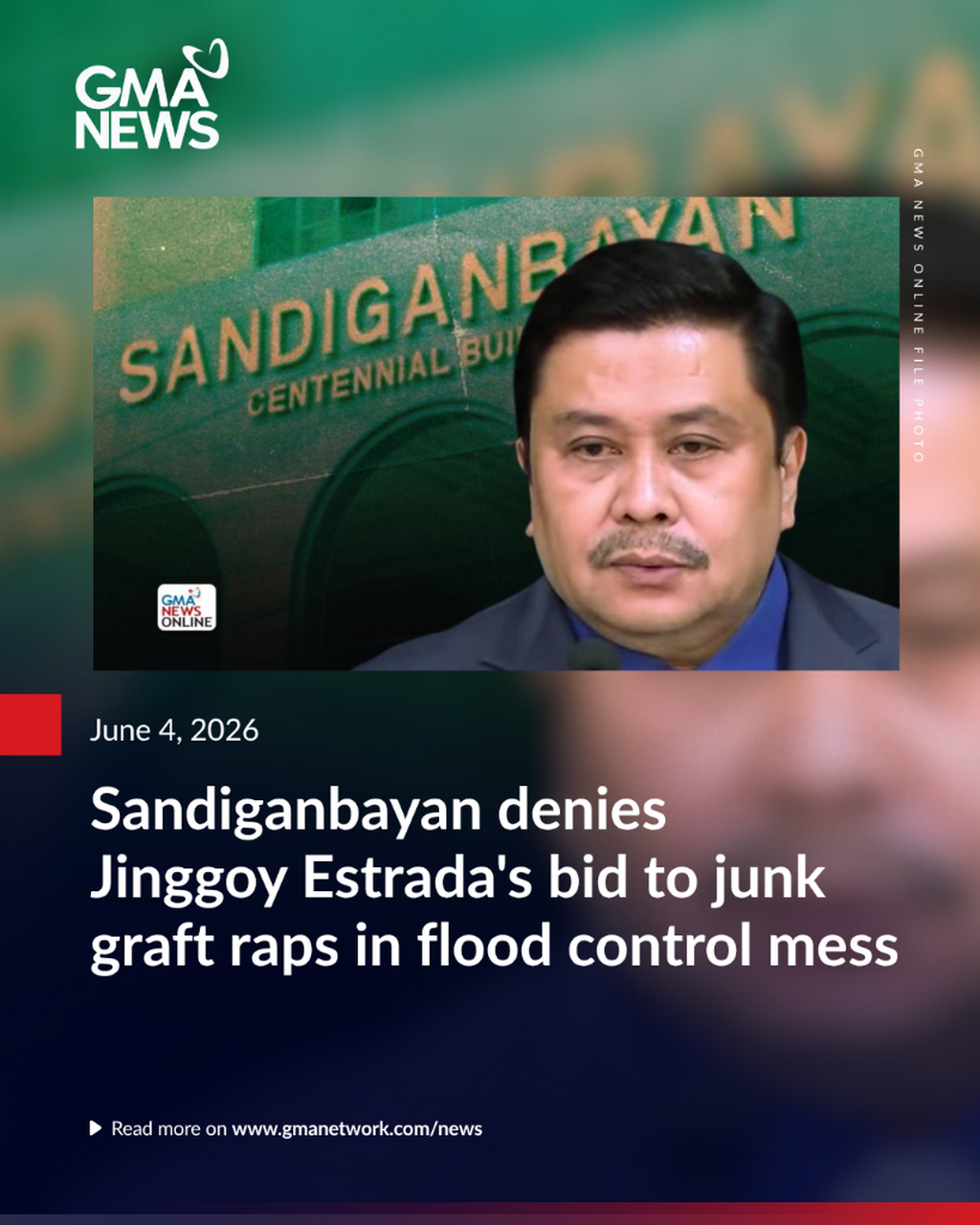 Sandiganbayan denies Jinggoy Estrada's bid to junk graft raps in flood control mess