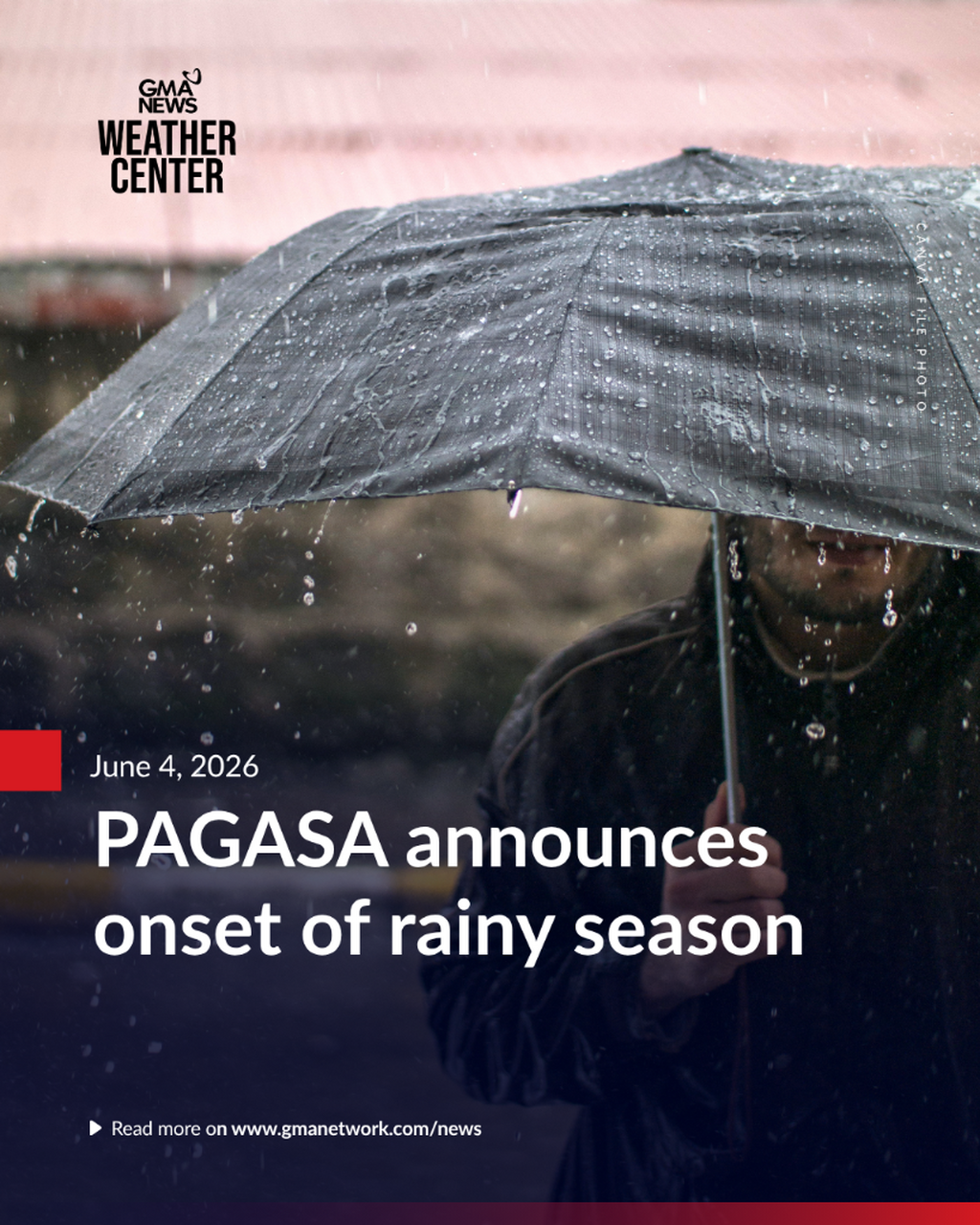 PAGASA announces onset of rainy season