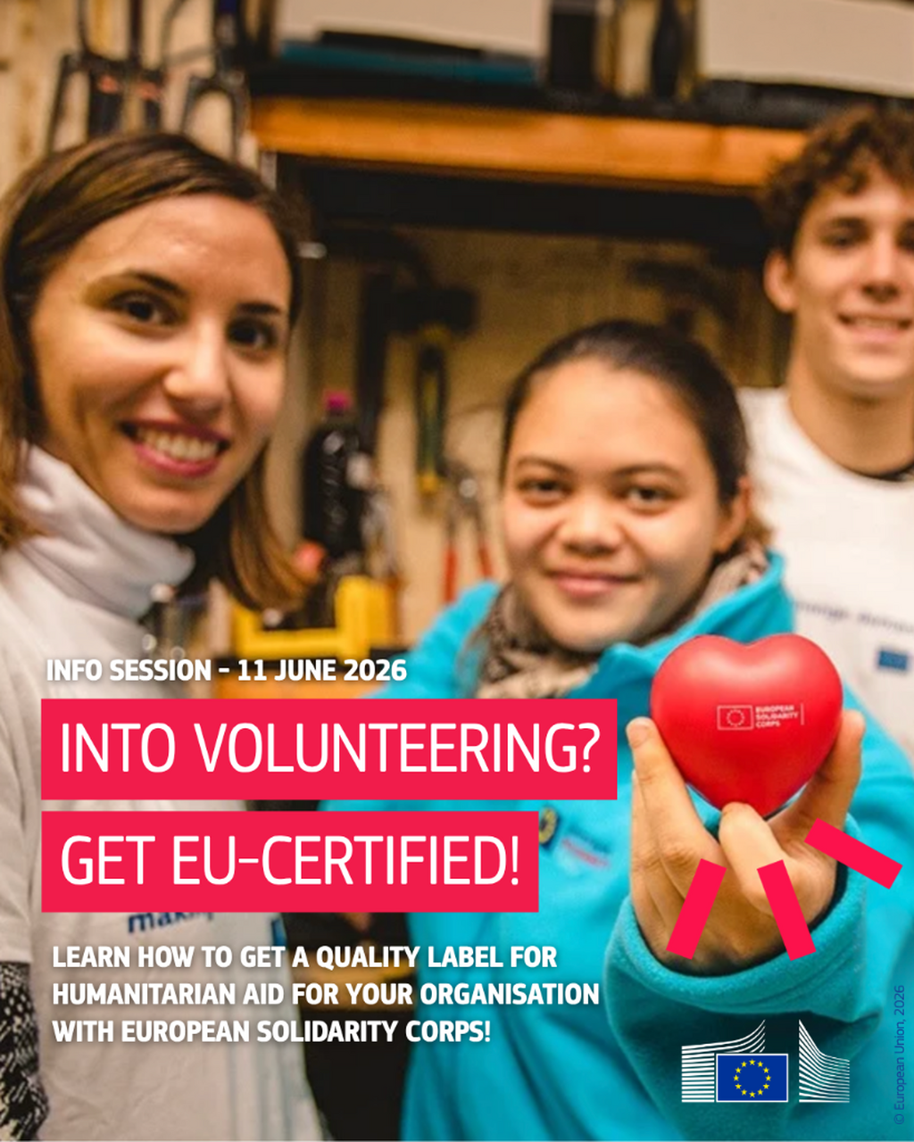 Online Info session: European Solidarity Corps - Quality Label for Humanitarian Aid Volunteering 2026