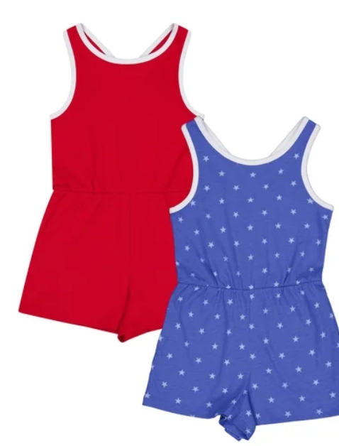 Wonder Nation Girls Rompers