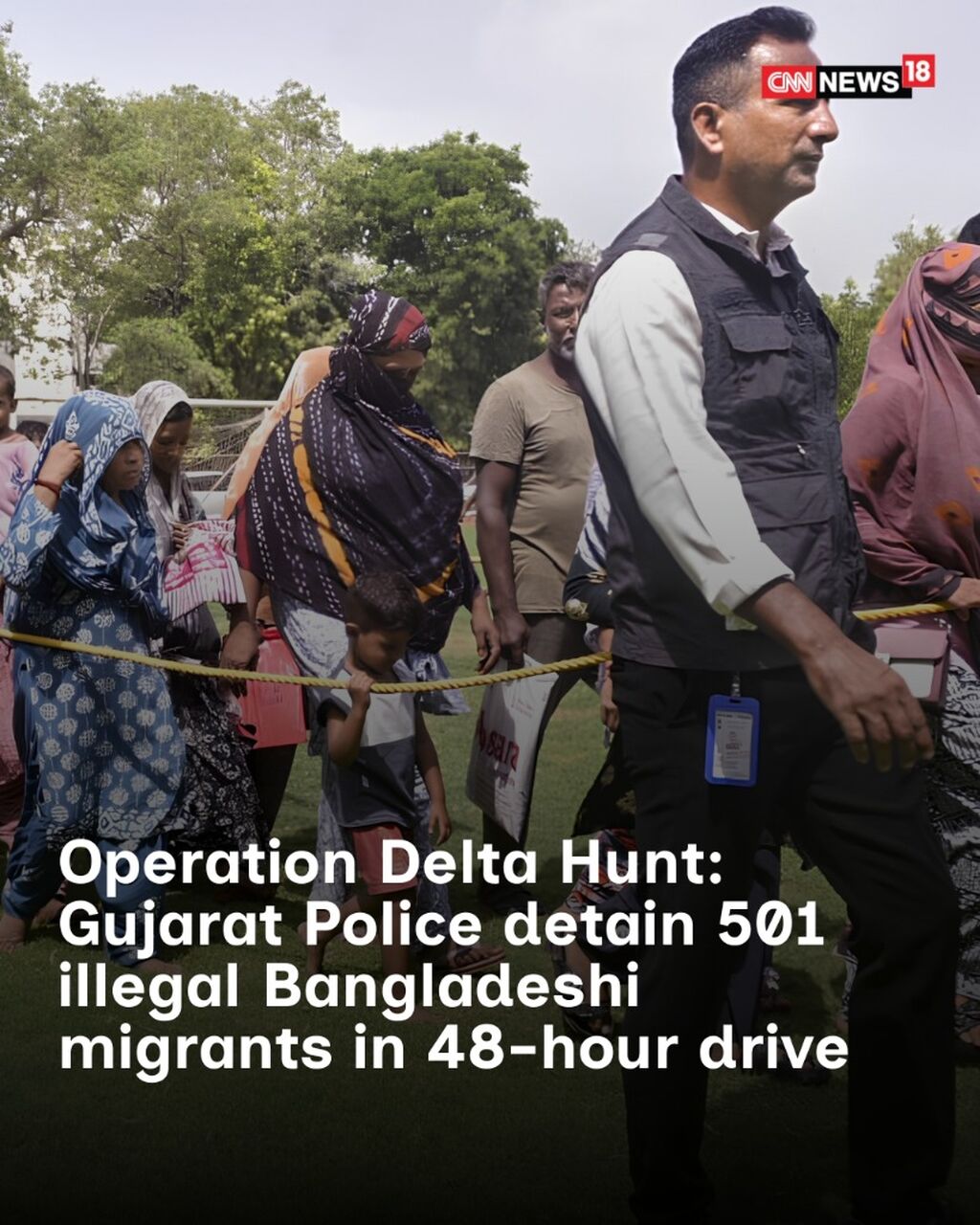 Operation Delta Hunt: Gujarat Police detain 501 illegal Bangladeshi migrants in 48-hour drive