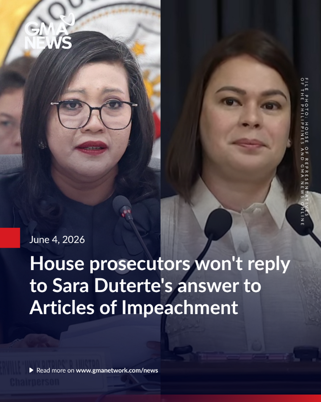 House prosecutors won't reply to Sara Duterte's answer to Articles of Impeachment