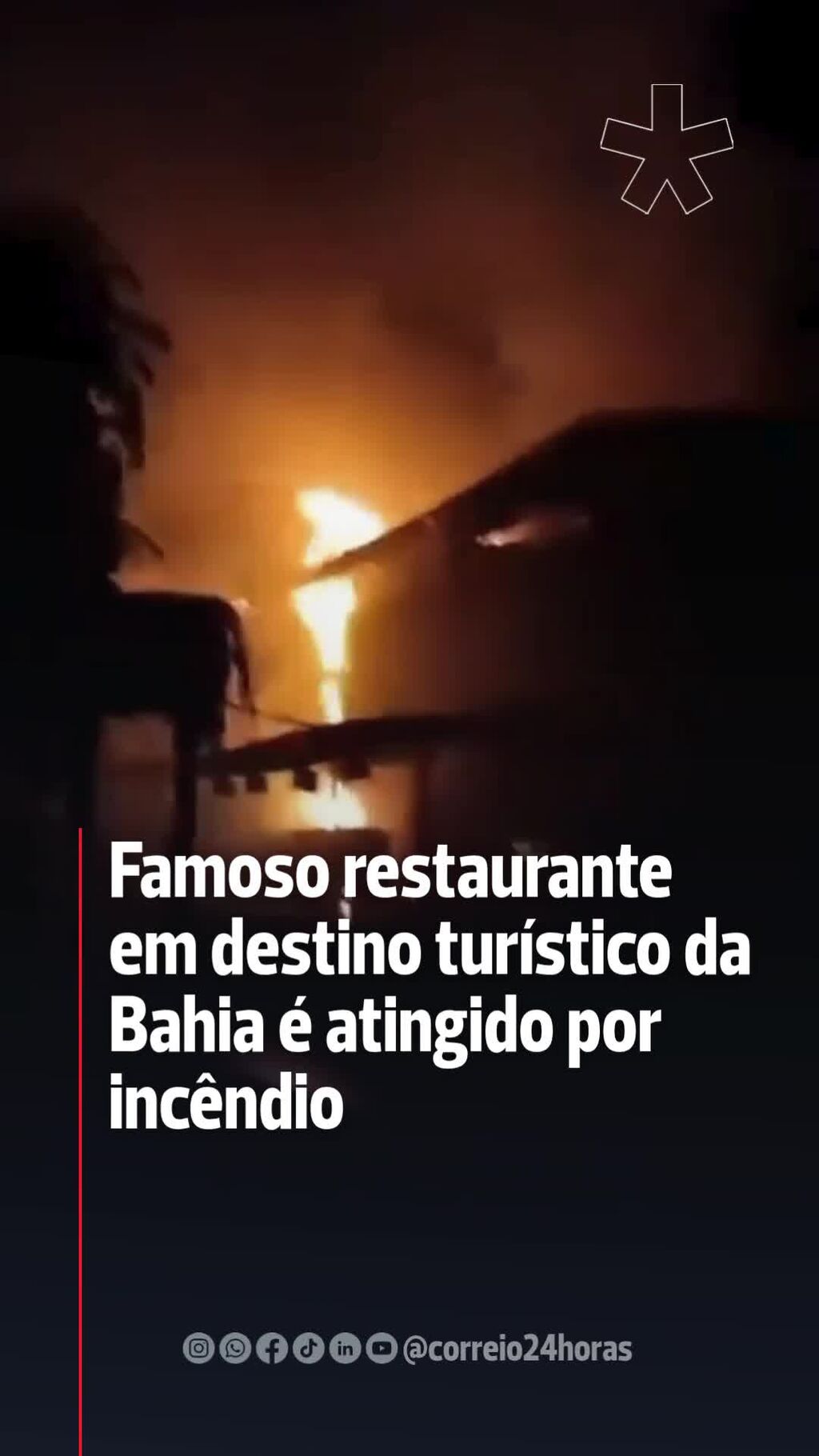 Famoso restaurante em destino tur&iacute;stico da Bahia &eacute; atingido por inc&ecirc;ndio