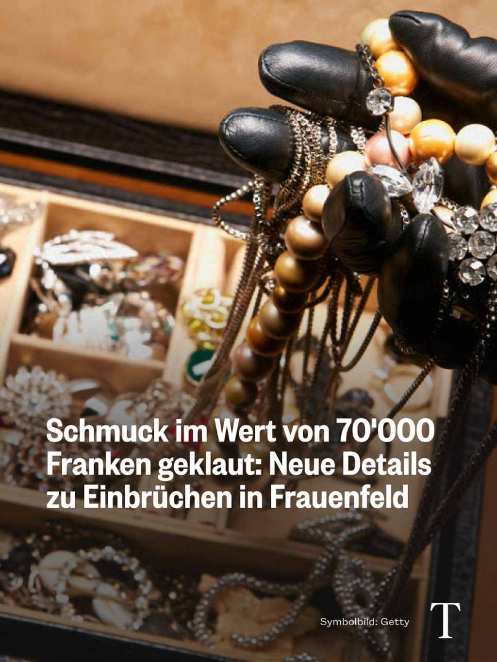 Schmuck im Wert von 70'000 Franken geklaut: Neue Details zu Einbr&uuml;chen in Frauenfeld