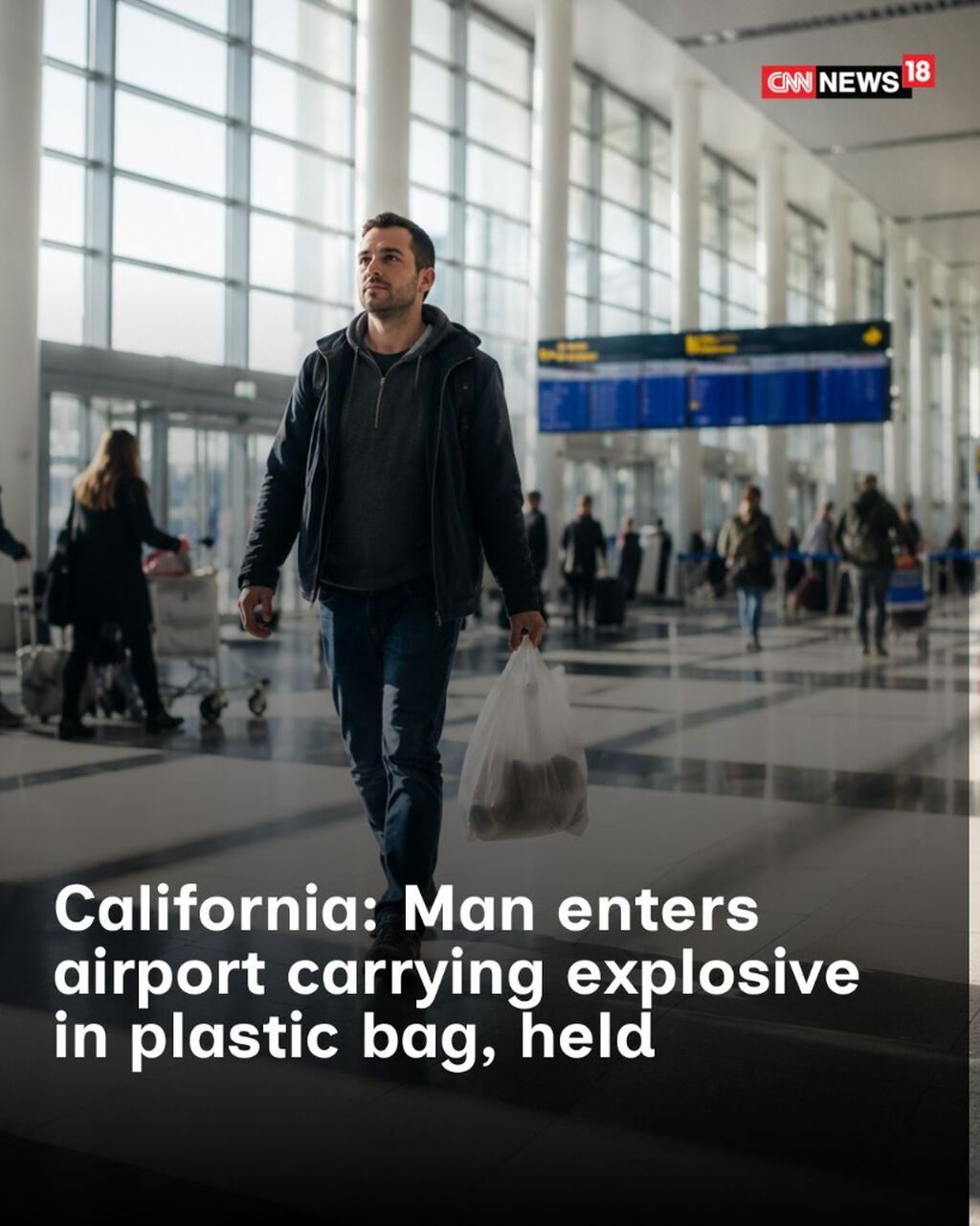 California Bomb Scare: Man Enters Airport Carrying Explosive In Plastic Bag, Held