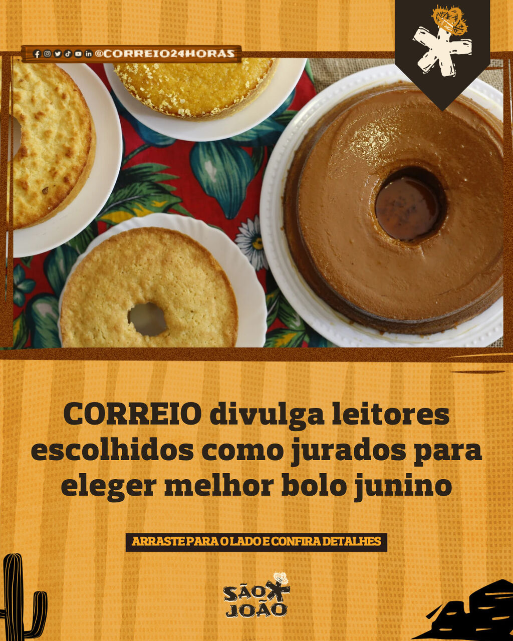 CORREIO divulga leitores escolhidos como jurados para eleger melhor bolo junino