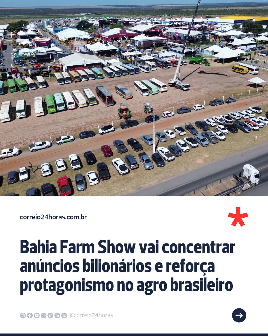 Bahia Farm Show vai concentrar an&uacute;ncios bilion&aacute;rios e refor&ccedil;a protagonismo no agro brasileiro